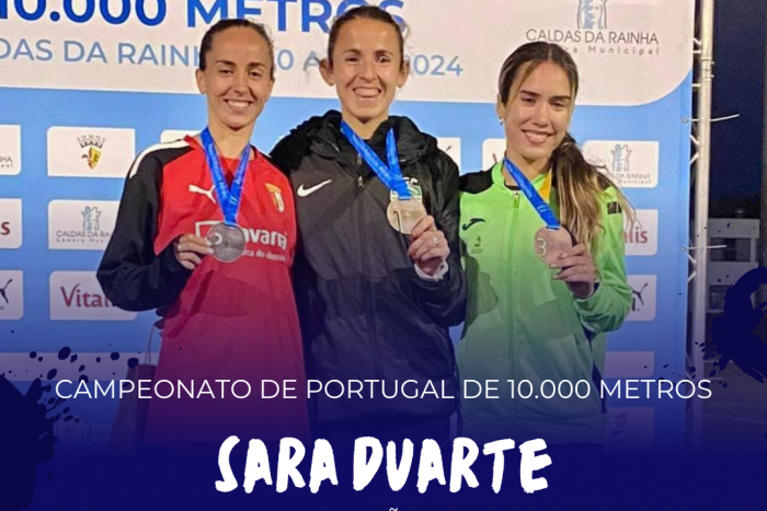 Sara Duarte e João Pereira medalhados no Nacional de 10.000m