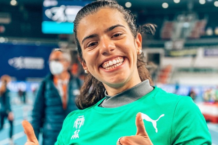 Mariana Machado em estreia nos Europeus de Pista Coberta