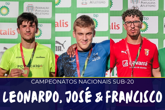Leonardo Oliveira, José Ribeiro e Francisco Pereira Campeões Nacionais