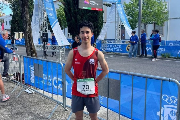 Tomás Linhares bronze Nacional Sub-20 de Marcha